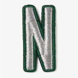 Kate Spade Sparks Of Joy Metallic Fabric Sticker Letter N